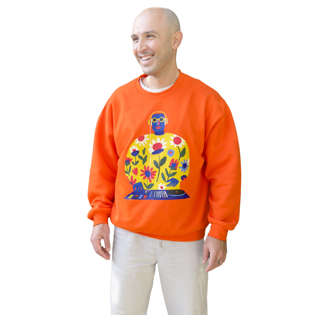 DJ Bloom Sweatshirt - Orange