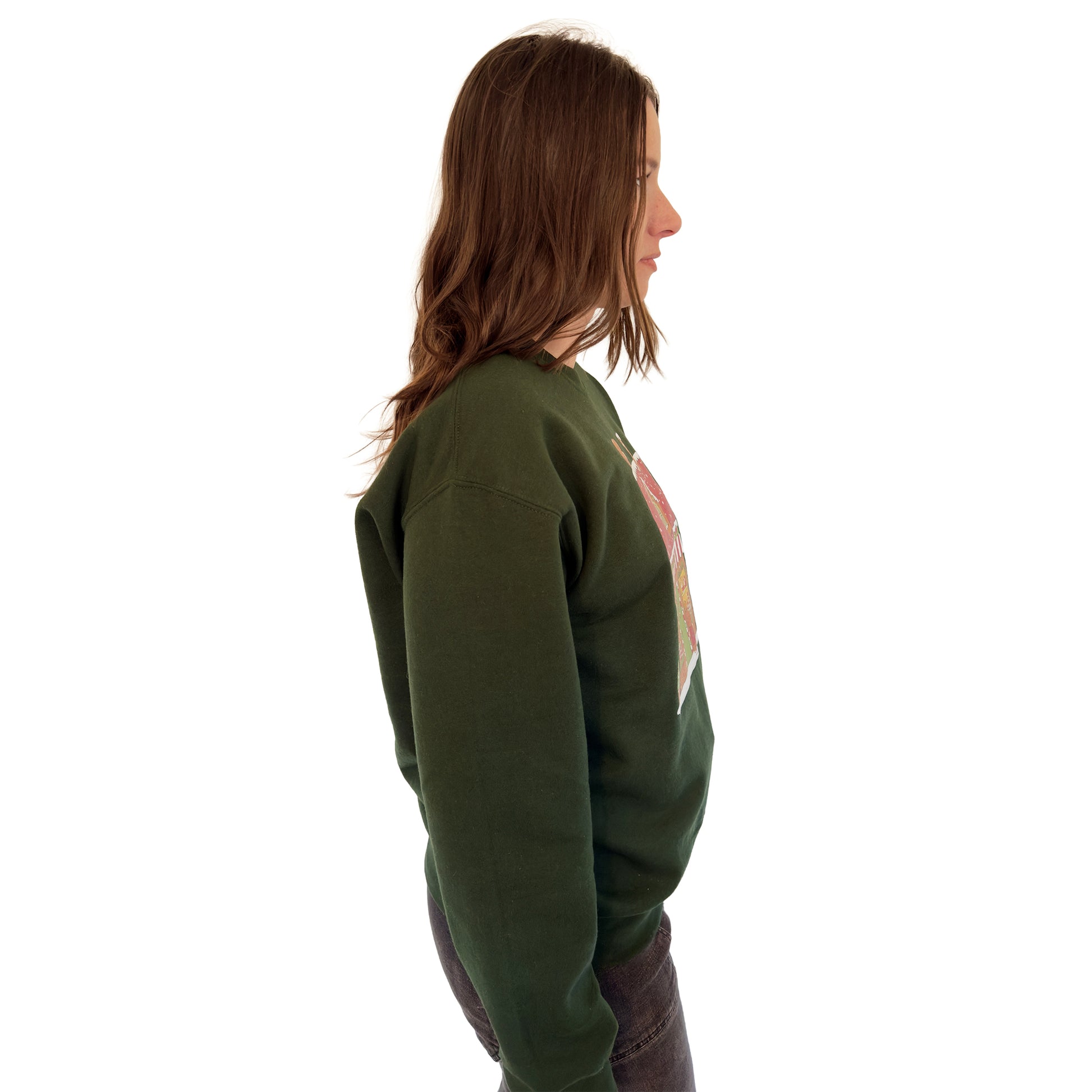 Gingerbread Bakery Sweatshirt - Forest Green