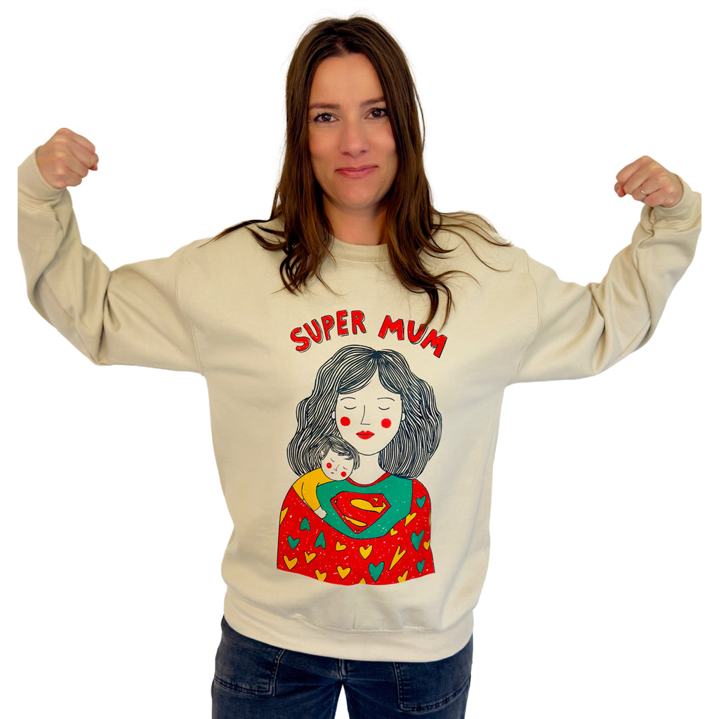 Super Mum Sweatshirt - Sand