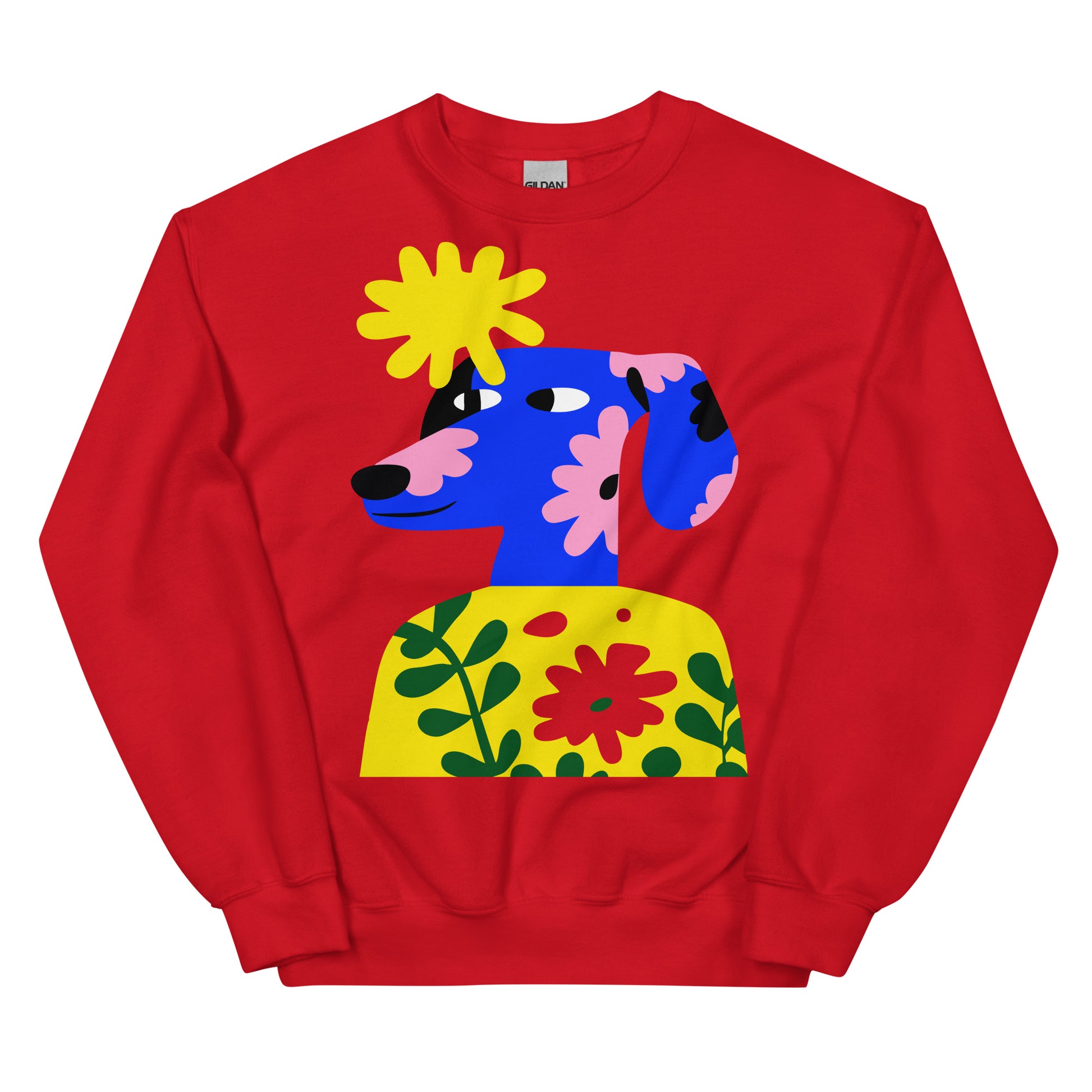 Funky Flower Teckel Sweatshirt